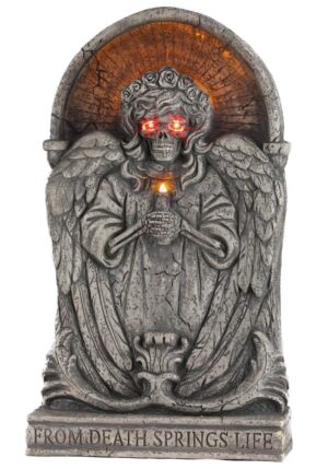 25-Inch Light Up Death Springs Life Tombstone Seasonal Visions International Decoration | Tombstones