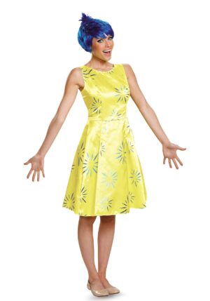 Adult Disney Inside Out Joy Deluxe Costume | Disney Costumes