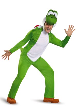 Deluxe Adult Yoshi Costume | Adult Super Mario Costumes