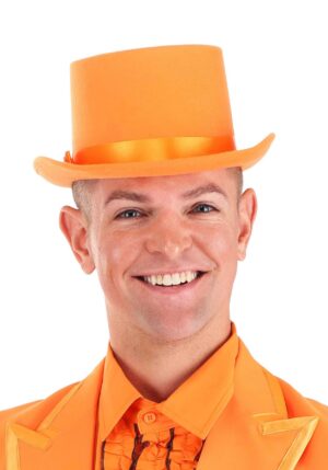 Orange Tuxedo Top Hat | Adult Halloween Costume Accessories