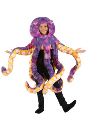 Child Purple Octopus Costume | Kid's Sea Creature Costumes