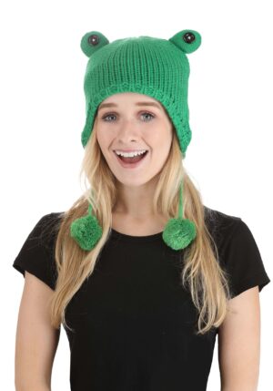 Froggy Adult Winter Knit Cap | Frog Accessories