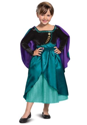 Deluxe Girls Frozen Queen Anna Costume