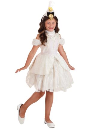 Girl's Swan Deluxe Costume Dress | Bird Costumes
