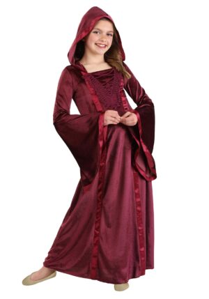 Hooded Renaissance Maiden Girl's Costume | Historical Costumes
