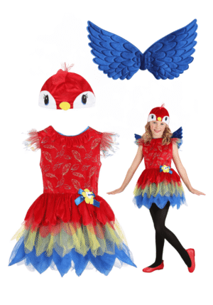 Parrot Bird Costume Dress for Girls | Bird Costumes