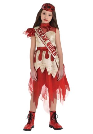 Screamerica Queen Girl's Costume Dress | Scary Girl's Costumes