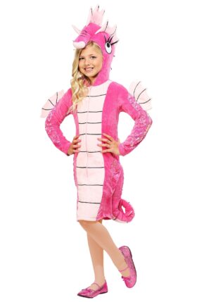 Pink Seahorse Costume for Girls | Kid's Animal Costumes