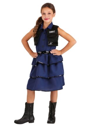SWAT Officer Girl's Costume