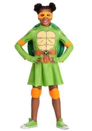 Teenage Mutant Ninja Turtles Girl's Michelangelo Costume Dress | Nickelodeon Costumes