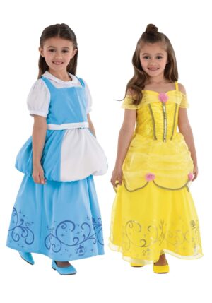 Girl's Reversible Belle Toddler Costume Dress | Disney Costumes