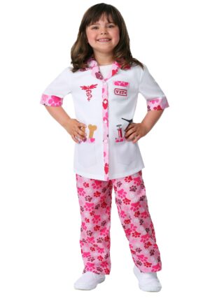 Pink Veterinarian Girl's Costume | Occupational Costumes