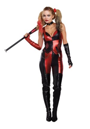 Sexy Harlequin Blaster Women's Costume | Superhero Costumes