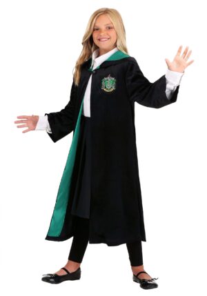 Harry Potter Deluxe Kid's Slytherin Costume Robe | Kid's Harry Potter Costumes