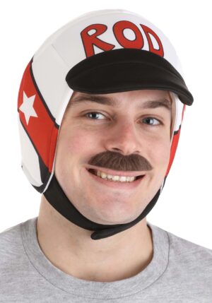 Hot Rod Adult Hero Helmet & Moustache Costume Kit | Movie Accessories