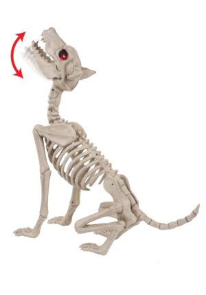 27-Inch Animated Howling Bonez Skeleton Dog Decoration | Skeleton Decorations
