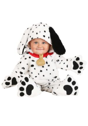 Plush Dalmatian Puppy Jumpsuit Infant Costume | Dalmatian Costumes