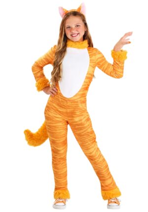 Big Tailed Tabby Cat Girl's Costume | Kid's Cat Costumes