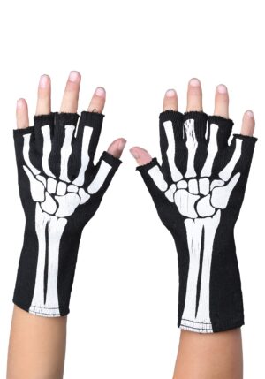 Fingerless Skeleton Gloves for Kids | Skeleton Accessories