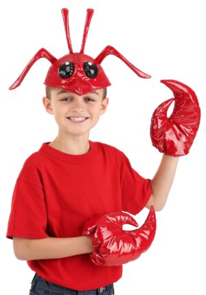 Kid's Costume Red Lobster Accessory Kit | Fish Costumes