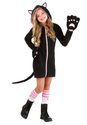 Midnight Kitty Costume for Girls | Black Cat Costumes
