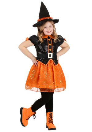 Girl's Pumpkin Patch Witch Costume | Kid's Witch Costumes