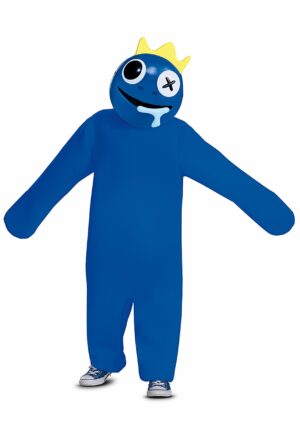 Kid's Rainbow Friends Deluxe Blue Costume | Video Game Costumes