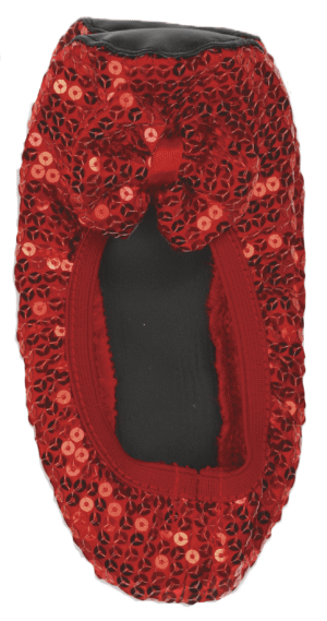 Red Sequin Ruby Shoe Toppers | Kid's Costume Shoes