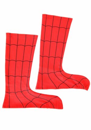 Child Spider-Man Costume Boot Covers | Superhero Accessories
