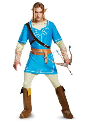 Legend of Zelda Link Breath of the Wild Deluxe Costume for Men | Video Game Costumes