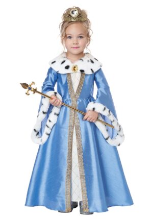 Girl's Little Queen Costume for Toddlers | King & Queen Costumes