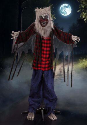 5FT Lycan Lucian Werewolf Animatronic Decoration - Scream Saver | Halloween Animatronics