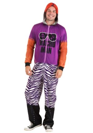 Adult Macho Man Union Suit Costume Onesie | WWE Costumes