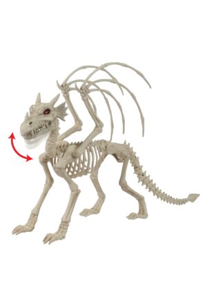 27-Inch Majestic Dragon Skeleton Animated Decoration | Animal Skeletons