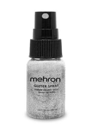 Mehron Makeup Silver Glitter Spray | Costume Accessories