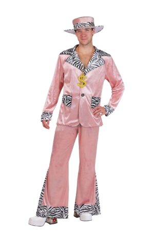Pink 70's Pimp Suit Men's Costume | Pimp Costumes