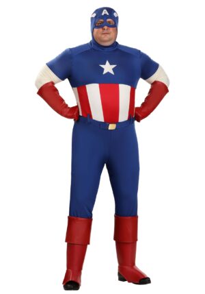 Plus Size Premium Men's Captain America Costume | Marvel Costumes
