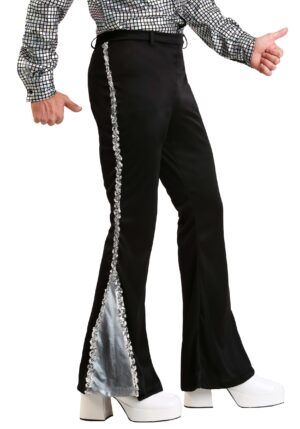Plus Size Men's Silver Sequin Disco Pants