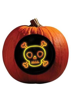 Neon Skull Light Pumpkin Carving Kit | Pumpkin Decorations