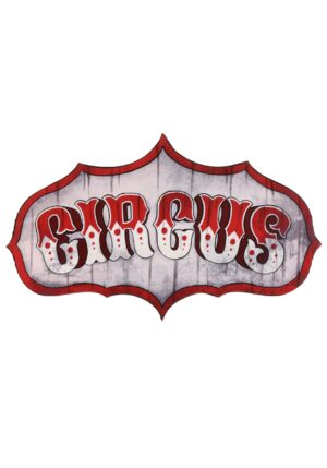 20-Inch Old Timey Circus Halloween Sign Decoration | Halloween Signs