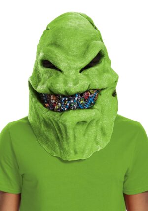 Oogie Boogie Adult Green Vinyl Costume Mask | Nightmare Before Christmas Accessories