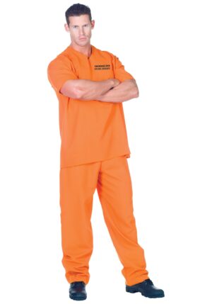 Plus Size Adult Public Offender Inmate Costume