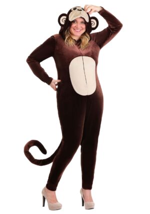 Plus Size Monkey Around Jumpsuit Women's Costume | Monkey Costumes