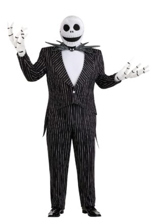 Plus Size Authentic Disney Jack Skellington Men's Costume | Disney Costumes