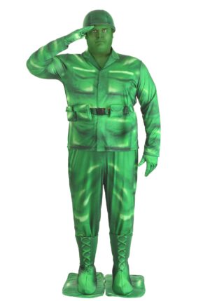 Plus Size Men's Plastic Army Man Costume | Plus Size Costumes