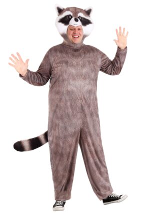 Realistic Plus Size Raccoon Costume
