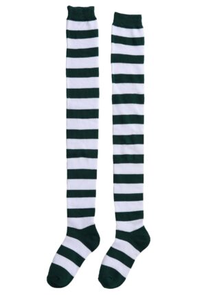 Plus Size White/Green Women's Munchkin Socks | Movie Accessories