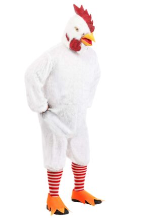 Adult Plus Size White Rooster Costume | Animal Costumes