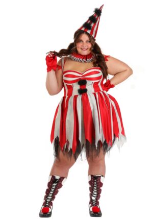 Plus Size Sinister Circus Clown Women's Costume | Evil Clown Costumes
