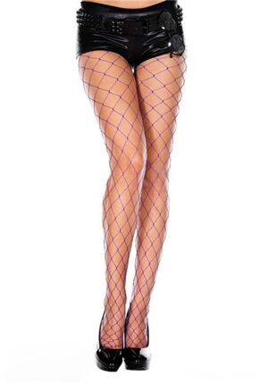 Purple Fence Net Tights | Women's Tights